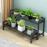 Rectangular Black Mesh Metal Indoor Storage Plant Stand Image - 3