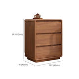 Rectangular Brown Wood Storage Soft-Close Drawers Chest Image - 24