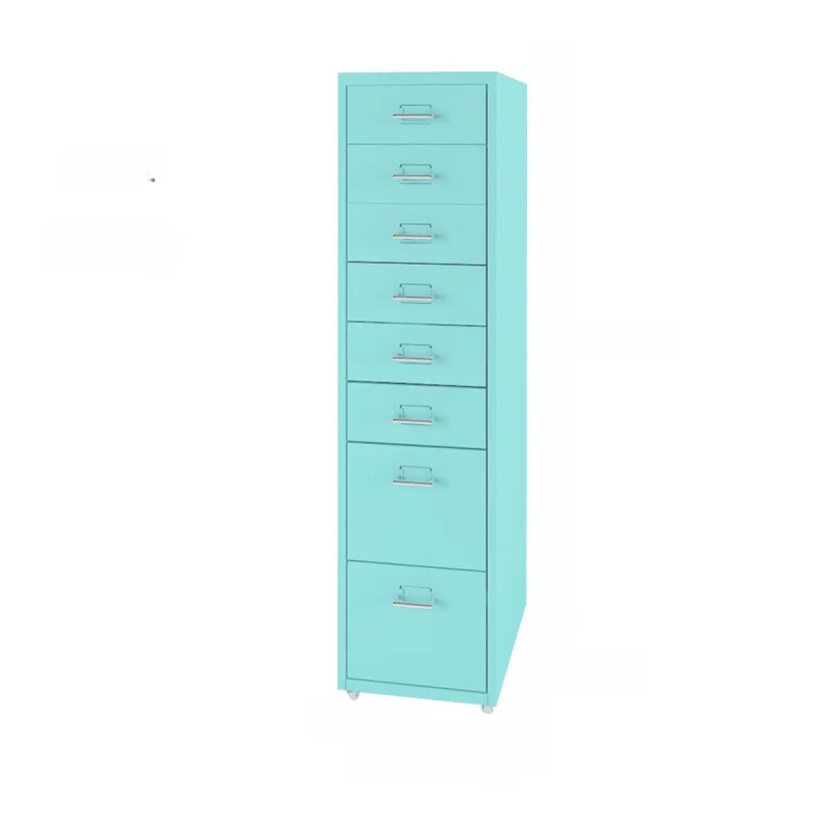 Rectangular Casters Metal Small Filing Cabinet Organizer Image - 14