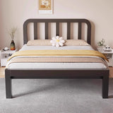 Rectangular Easy Assembly Metal Black Queen Open-Frame Bed Image - 6