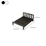 Rectangular Iron Black Queen Slat Bed with Headboard Image - 15