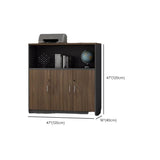 Rectangular Lockable Wooden Brown Office Storage Cabinet Image - 12