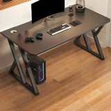 Rectangular Manufactured Wood Iron Sled Gaming Desk Image - 11