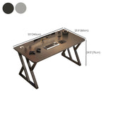 Rectangular Manufactured Wood Iron Sled Gaming Desk Image - 27