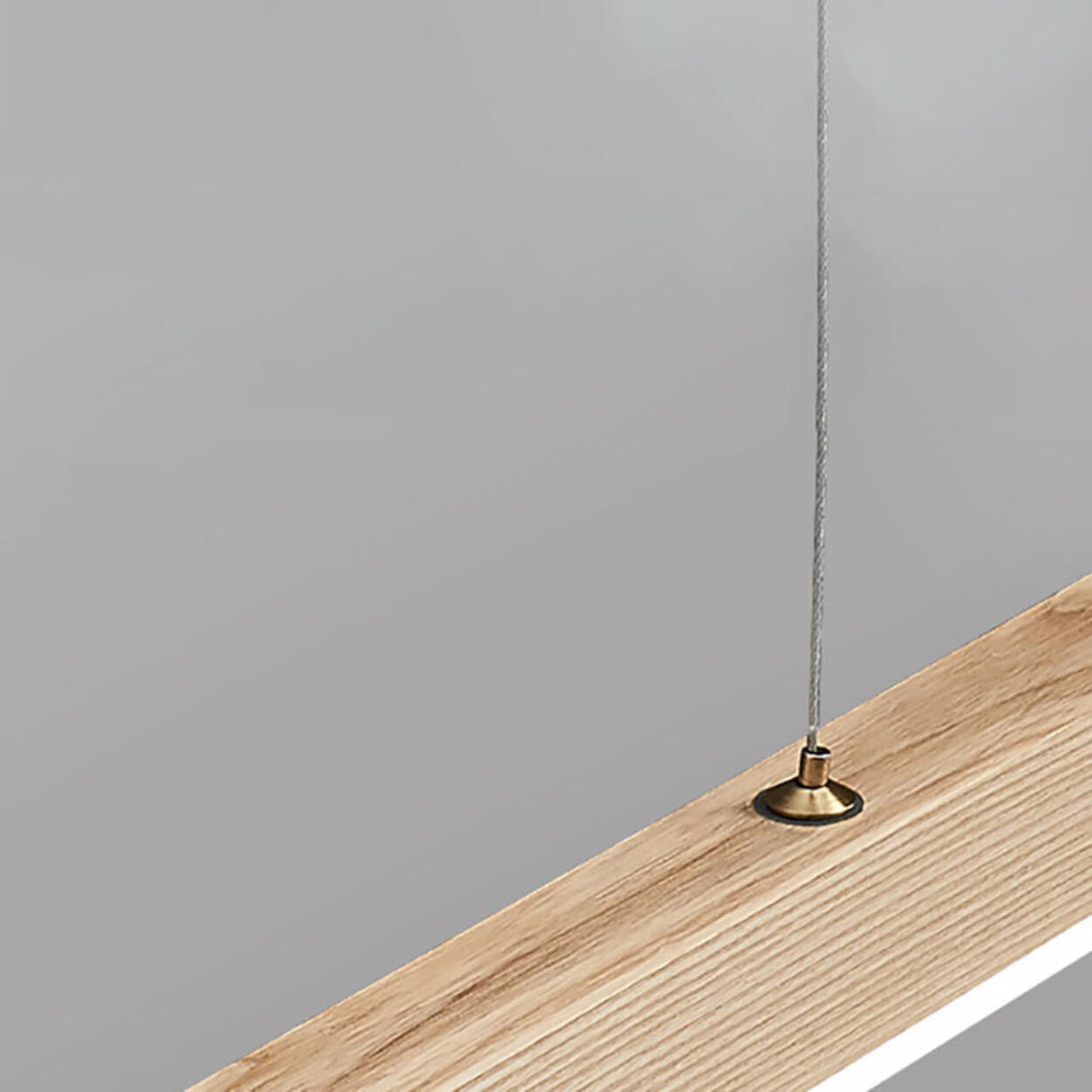 Rectangular Minimalist Wooden Island Pendant Light Image - 7