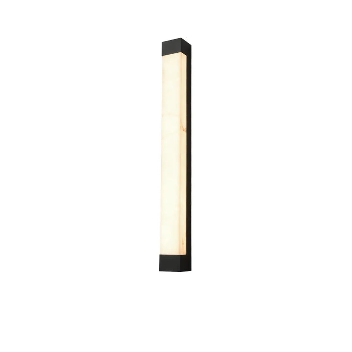 Rectangular Modern Black Steel Exterior Wall Light Image - 10