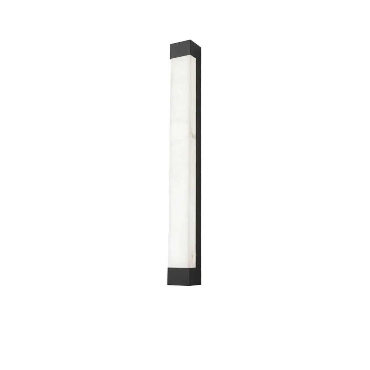 Rectangular Modern Black Steel Exterior Wall Light Image - 11