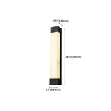 Rectangular Modern Black Steel Exterior Wall Light Image - 20