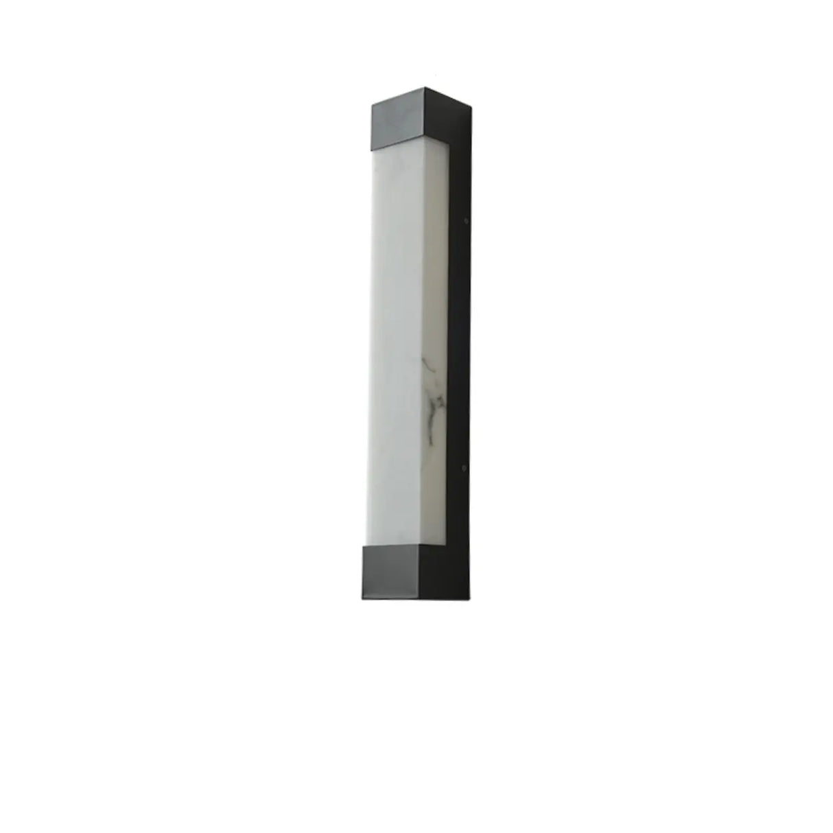 Rectangular Modern Black Steel Exterior Wall Light Image - 7