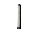 Rectangular Modern Black Steel Exterior Wall Light Image - 9