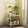 Rectangular Pine Floor Tiered Crate Plant Stand Black Image - 11