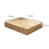 Rectangular Platform Wood Storage Bed with Drawers Image - 15