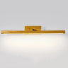 Rectangular Simple Wooden Wall Mounted Vanity Light Image - 2