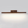 Rectangular Simple Wooden Wall Mounted Vanity Light Image - 3