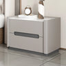 Rectangular Sintered Stone Beige 2-Drawer Nightstand Image - 5