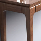 Rectangular Solid Wood Brown Storage Console Table Image - 7