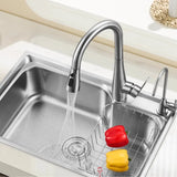 Rectangular Stainless Steel Kitchen Sink with Colander Image - 3