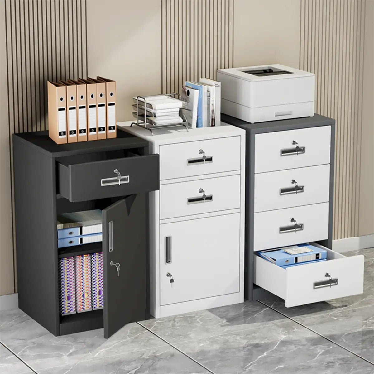 Rectangular Steel Medium Organizer Filing Cabinets Image - 1