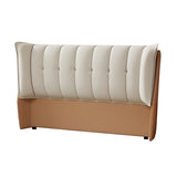 Rectangular Tufted Upholstered Wingback Headboard Image - 9