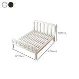 Rectangular White Metal Full Tool-Free Open-Frame Bed Image - 17