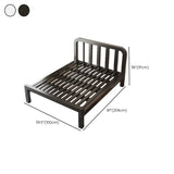 Rectangular White Metal Full Tool-Free Open-Frame Bed Image - 19