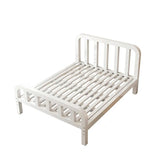 Rectangular White Metal Full Tool-Free Open-Frame Bed Image - 9