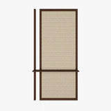 Rectangular Wood and Plastic Room Divider with Shelves Image - 5