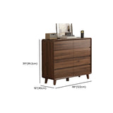 Rectangular Wood Brown Storage Dresser with Drawers Image - 19