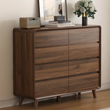 Rectangular Wood Brown Storage Dresser with Drawers Image - 7