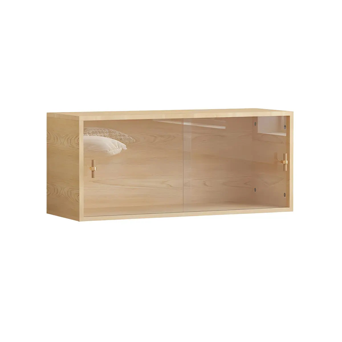 Rectangular Wood Living Room Storage Display Cabinet Image - 15