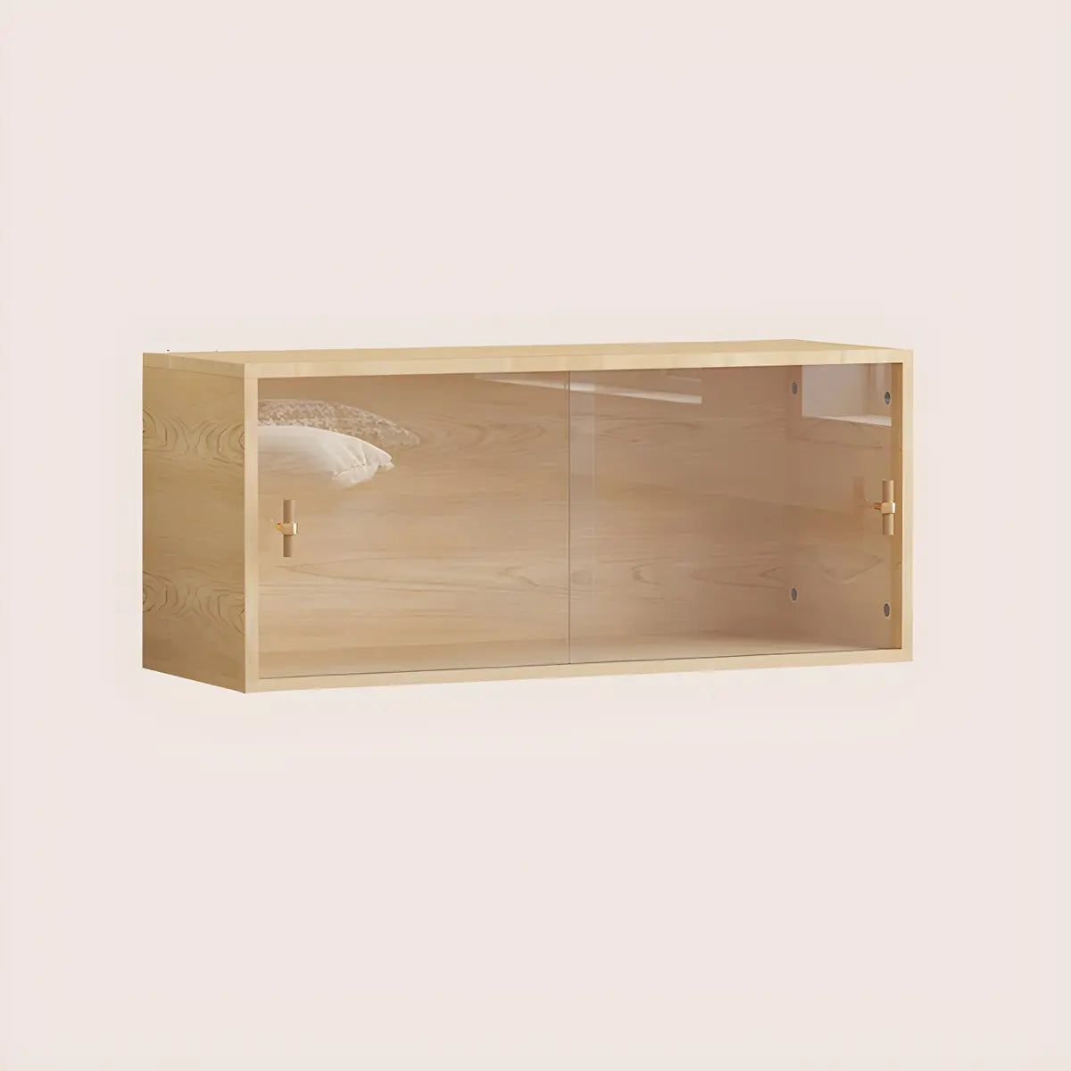 Rectangular Wood Living Room Storage Display Cabinet Image - 18