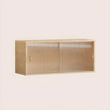 Rectangular Wood Living Room Storage Display Cabinet Image - 19