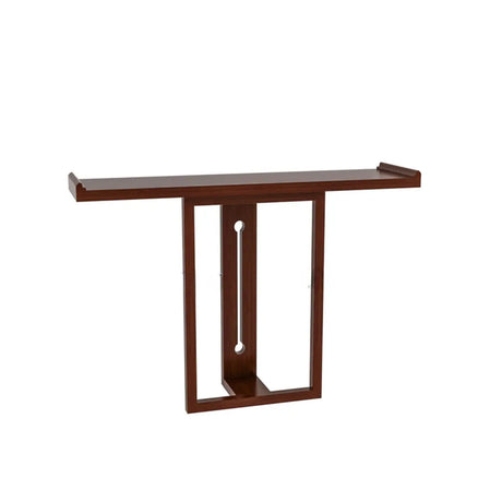 Rectangular Wood Natural Medium Entryway Console Table Image - 6