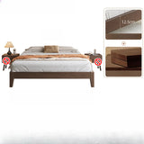 Rectangular Wooden Brown Queen Storage Bed with Mattress Image - 2