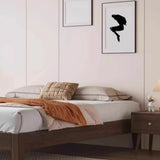 Rectangular Wooden Brown Queen Storage Bed with Mattress Image - 8