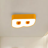 Red Letter A-Shaped LED Flush Mount Light Kids Room Image - 7