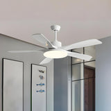 Remote 6 Blades Dimming Modern Ceiling Fan with Light Image - 3