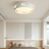 Remote Bladeless White Round Ceiling Fan with LED Light Image - 1