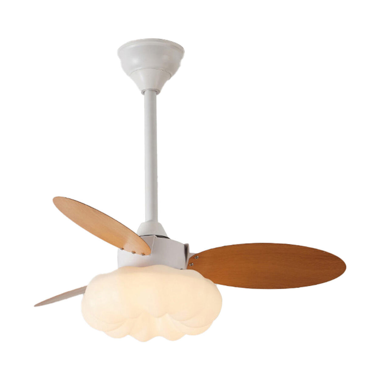 Remote Cloud 3 Blades Dimming LED Ceiling Fan Light Image - 5