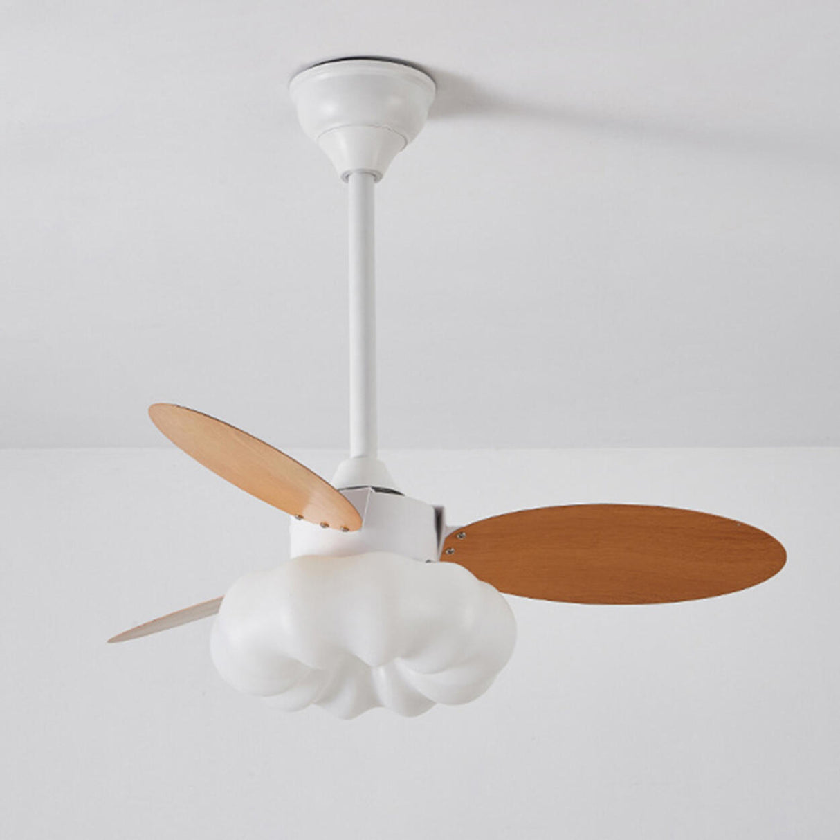 Remote Cloud 3 Blades Dimming LED Ceiling Fan Light Image - 9