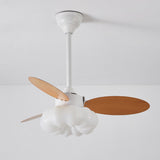 Remote Cloud 3 Blades Dimming LED Ceiling Fan Light Image - 9