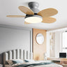 Remote Colorful 5 Blade LED Flush Ceiling Fan Light Image - 6