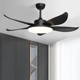 Remote Control 5 Blade Wood LED Ceiling Fan with Light Image - 7