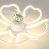 Remote Control Floral Modern Ceiling Fan with LED Light Image - 16