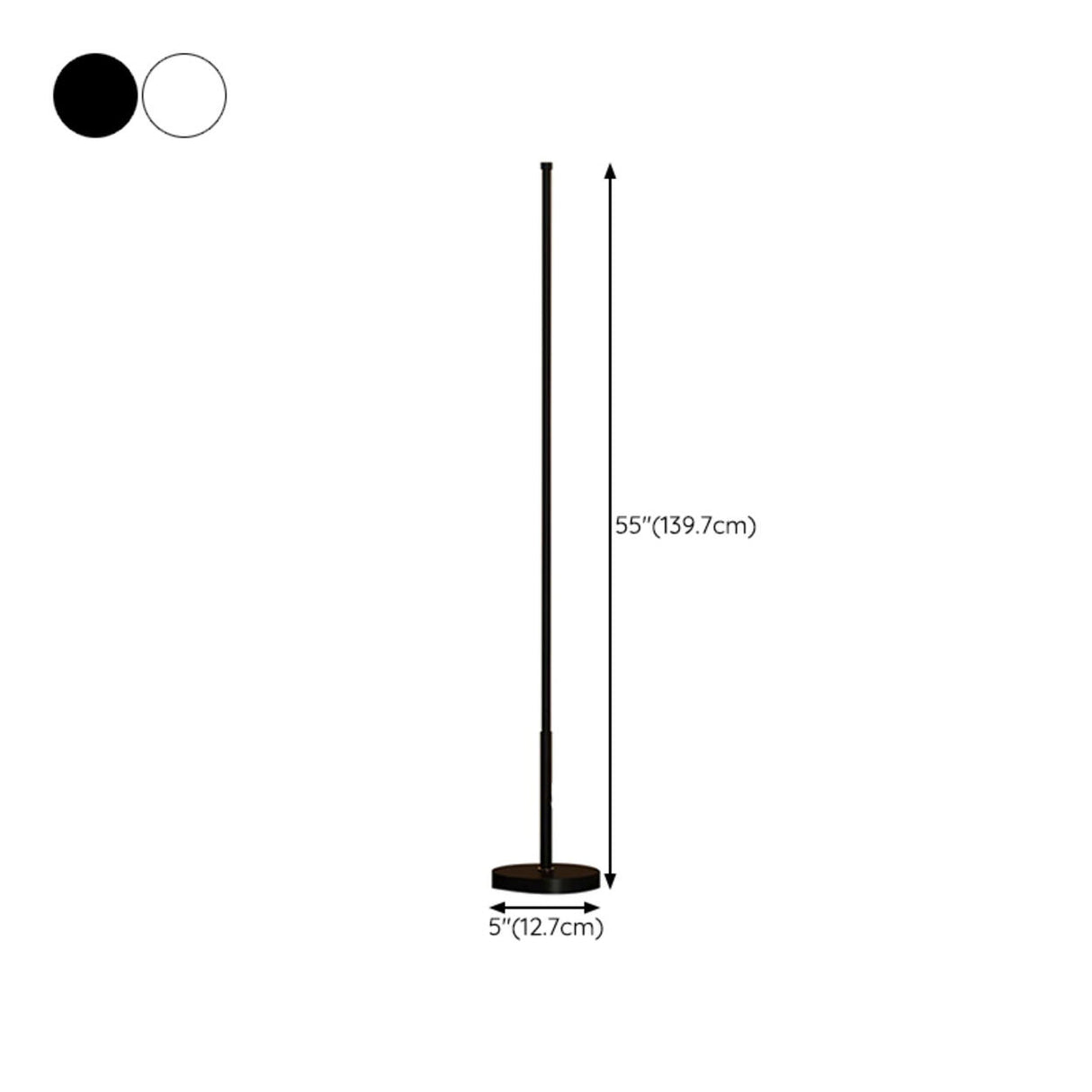 Remote Control Minimalist Linear LED Floor Lamp 