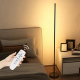 Remote Control Minimalist Linear LED Floor Lamp Image - 2