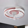 Remote Control Simple Round Ring LED Ceiling Fan Light Image - 3