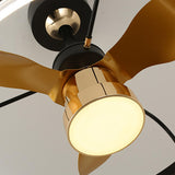 Remote Elegant Living Room Round Ceiling Fan with Light Image - 7