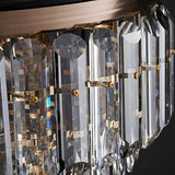 Remote Multi-Layer Luxury Crystal Ceiling Fan Light Image - 9