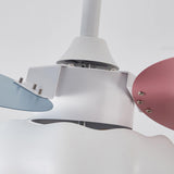 Remote Simple 3 Blade Cloud Ceiling Fan with LED Light Image - 10